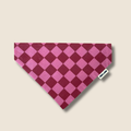 Bandana pour chien à carreaux roses, accessoire fait main Toky and Sun