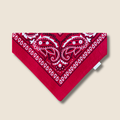 Bandana pour chien rouge style bandana western, accessoire pour chien Toky and Sun