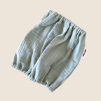 Snood vert sauge pour chien en gaze de coton, accessoire confortable pour protéger les oreilles